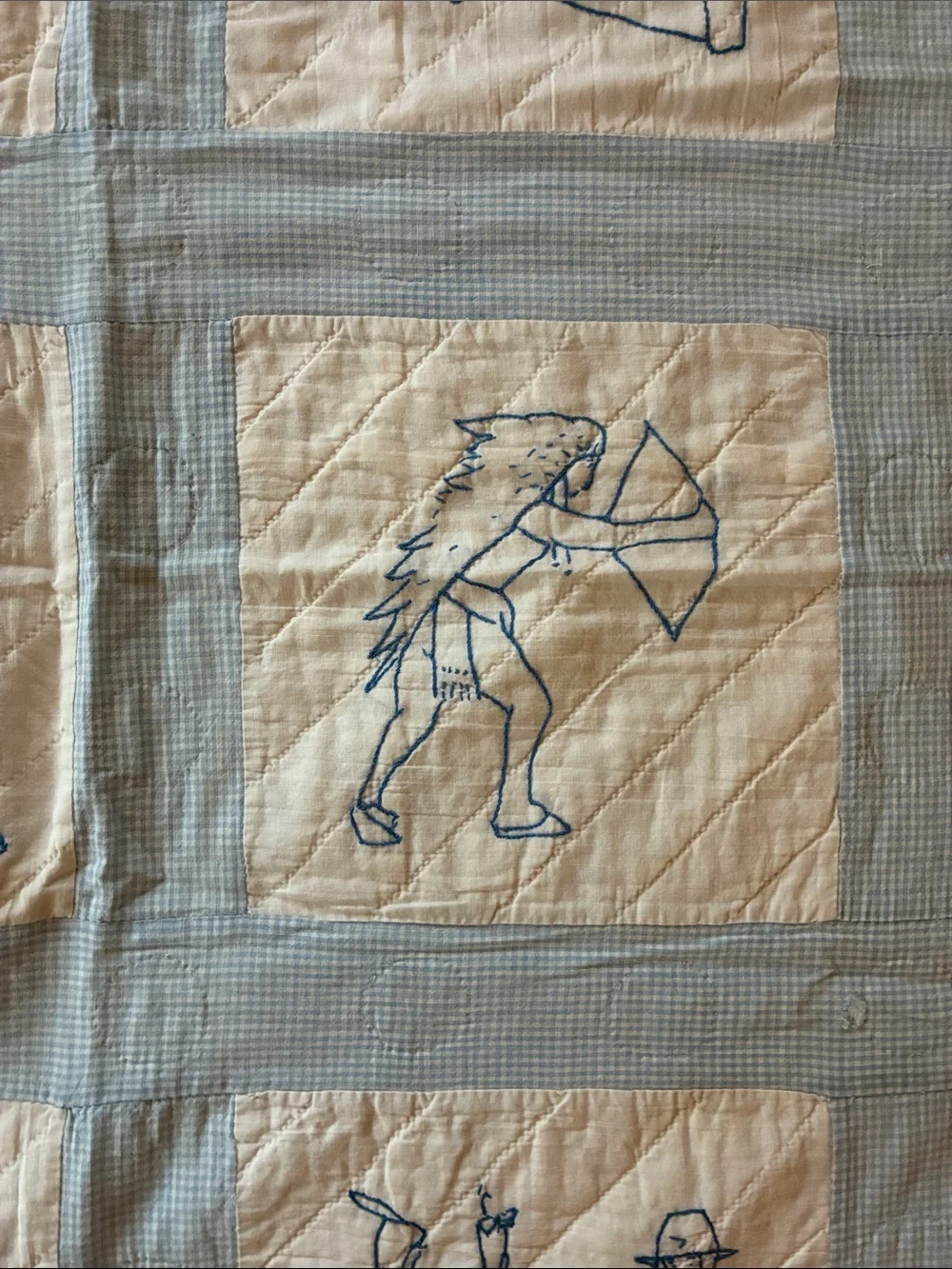 Antique quilt Mayflower